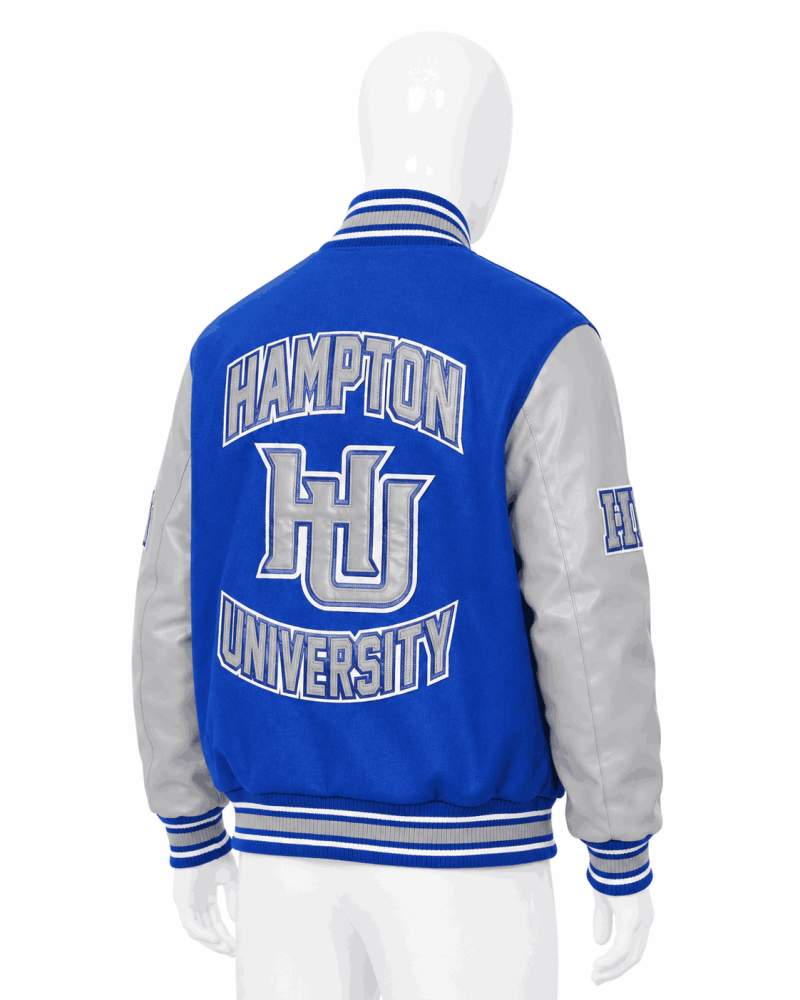 Men's Hampton University Style Varsity Jacket