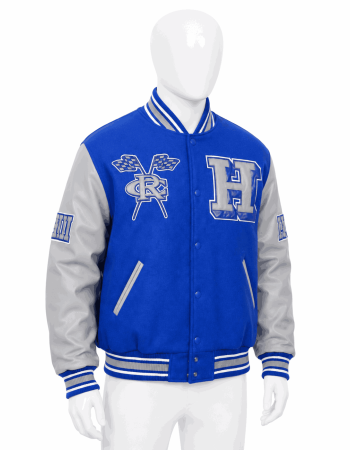 Men's Hampton University Style Varsity Jacket