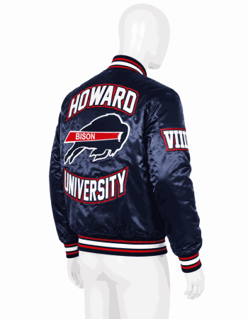 Men's Howard University Style Satin Jacket