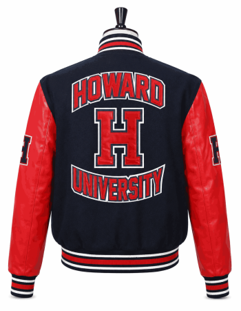 Men's Howard University Style Varsity Jacket
