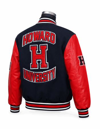 Men's Howard University Style Varsity Jacket