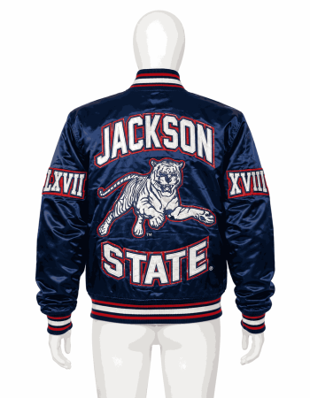 Men's Jackson State University Style Satin Jacket