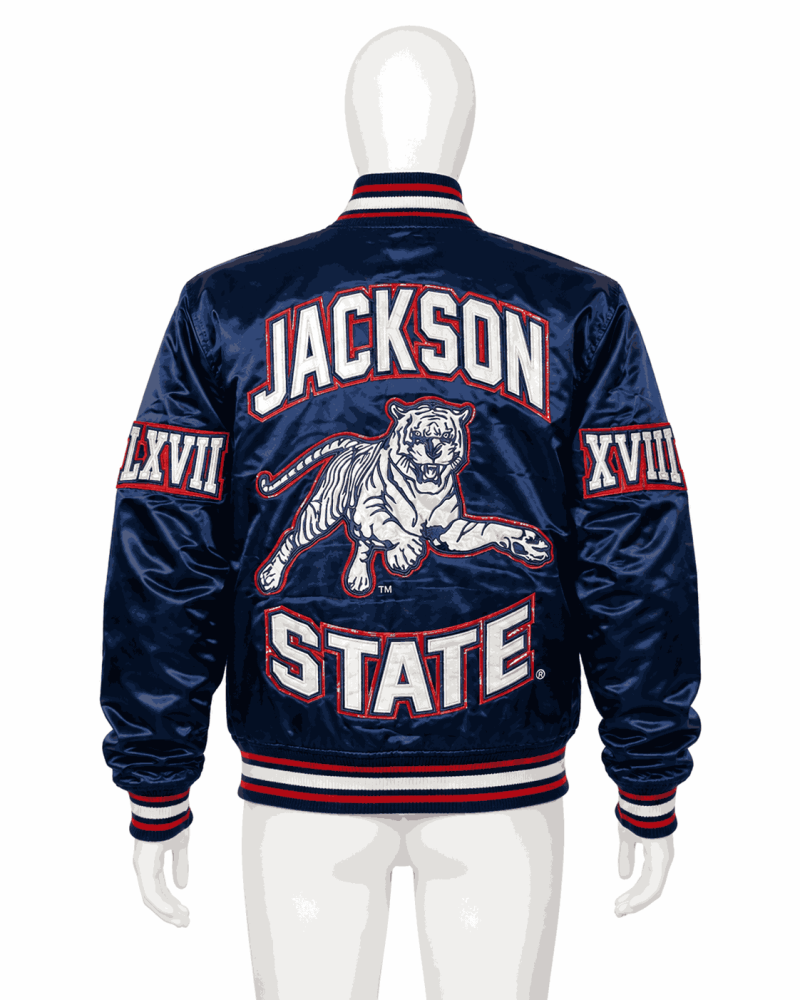 Men's Jackson State University Style Satin Jacket