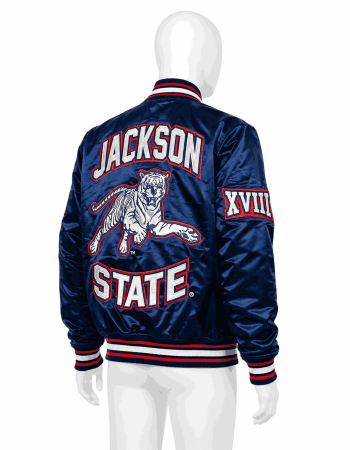 Men's Jackson State University Style Satin Jacket