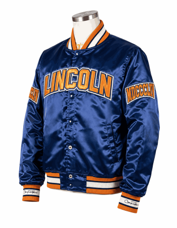 Men's Lincoln University Style Satin Jacket