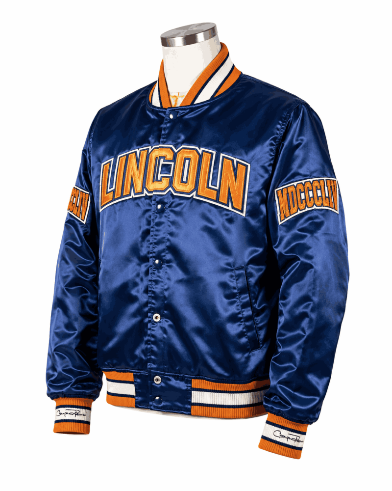 Men's Lincoln University Style Satin Jacket