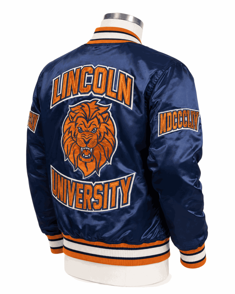 Men's Lincoln University Style Satin Jacket