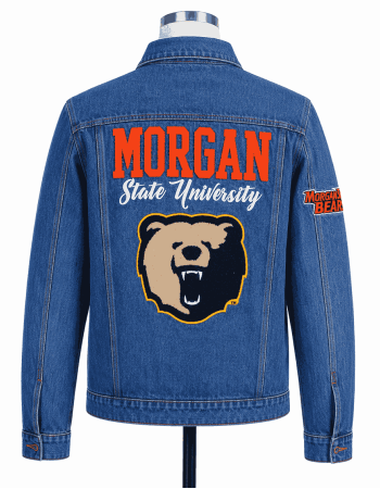 Men's Morgan State University Style Denim Jacket