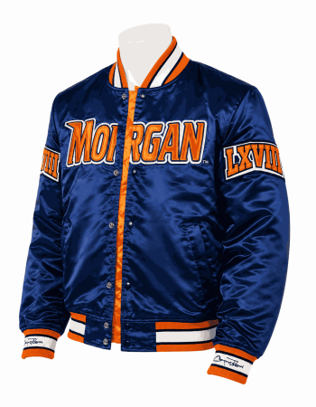 Men's Morgan State University Style Satin Jacket