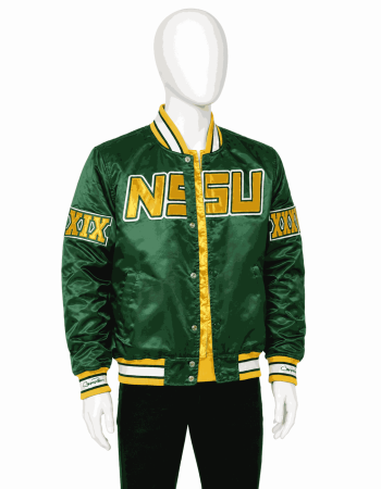 Men's Norfolk State University Style Satin Jacket
