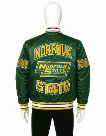 Men's Norfolk State University Style Satin Jacket