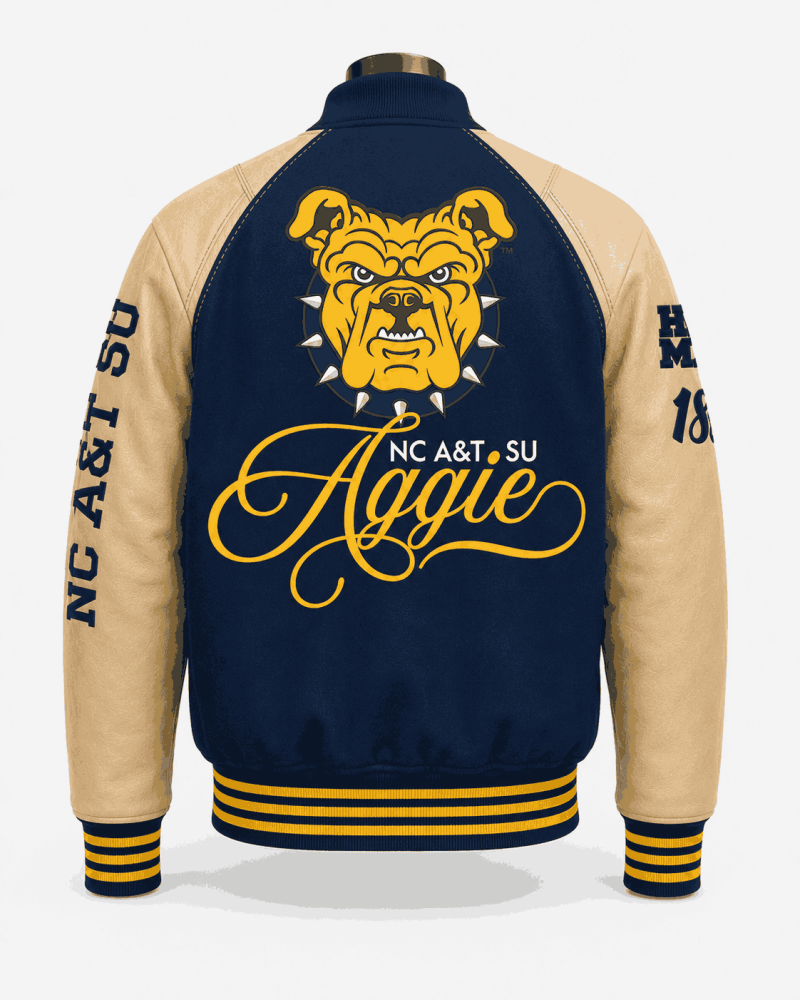 Men's North Carolina A&T State University Style Varsity Jacket