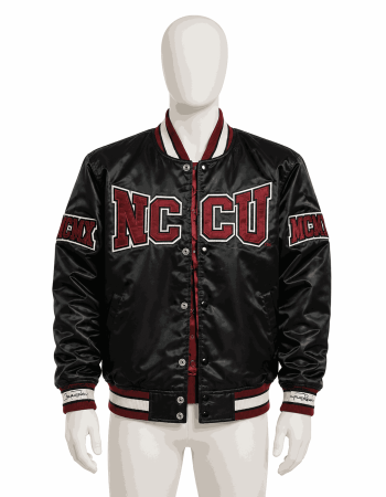 Men's North Carolina Central University Style Satin Jacket