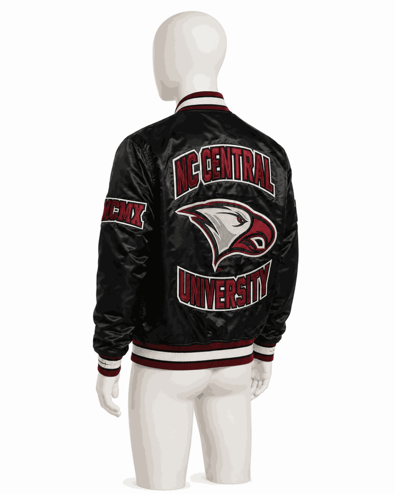 Men's North Carolina Central University Style Satin Jacket