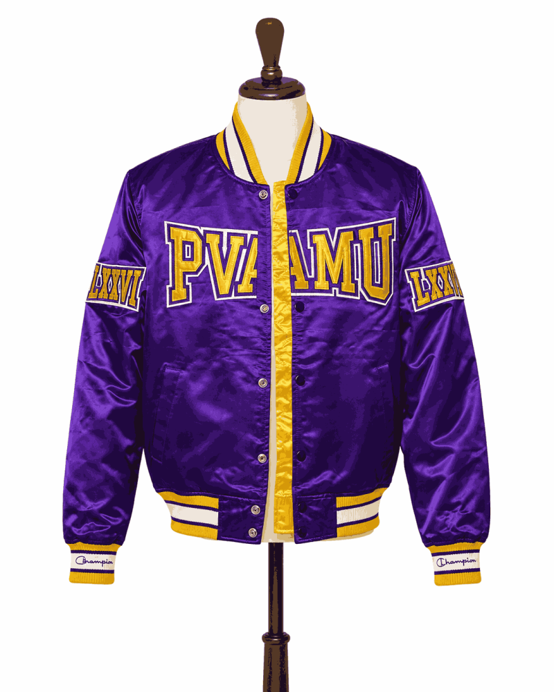 Men's Prairie View A&M University Style Satin Jacket Men's Prairie View A&M University Style Satin Jacket