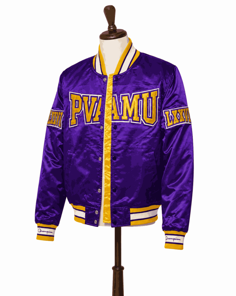 Men's Prairie View A&M University Style Satin Jacket Men's Prairie View A&M University Style Satin Jacket