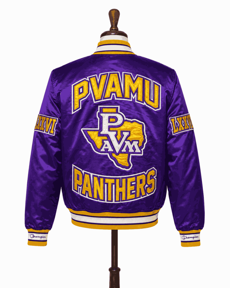 Men's Prairie View A&M University Style Satin Jacket Men's Prairie View A&M University Style Satin Jacket