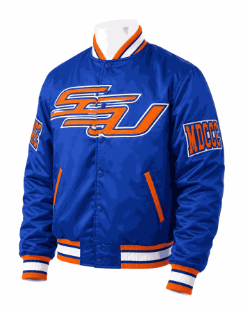 Men's Savannah State University Style Satin Jacket
