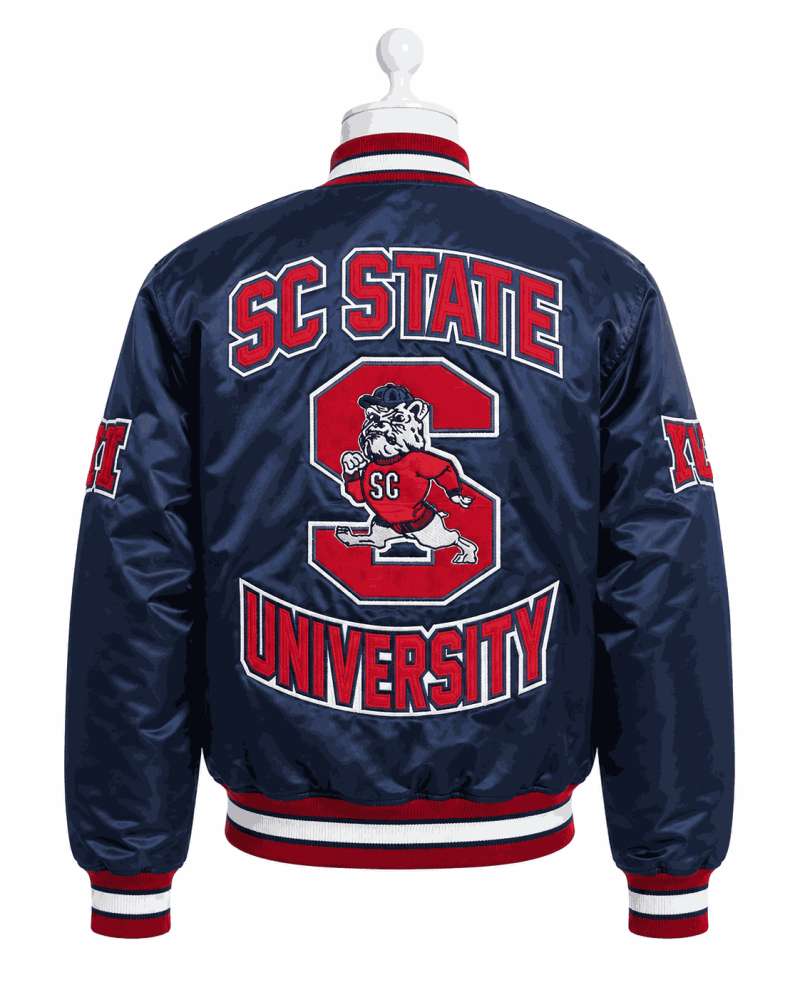 Men's South Carolina State University Style Satin Jacket