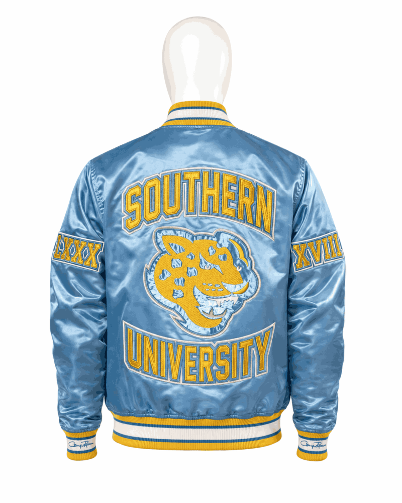 Men's Southern University Style Satin Jacket