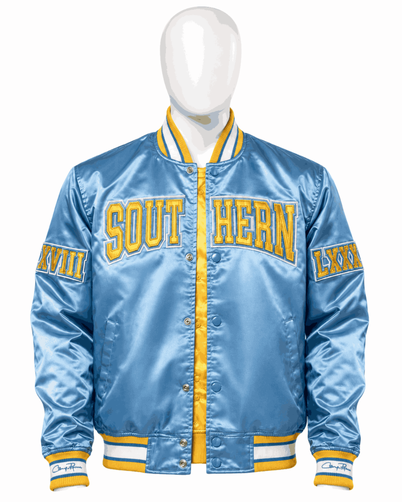 Men's Southern University Style Satin Jacket