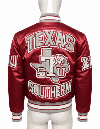 Men's Texas Southern University Style Satin Jacket