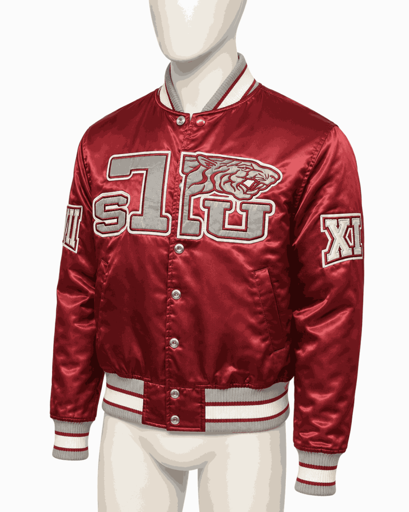 Men's Texas Southern University Style Satin Jacket