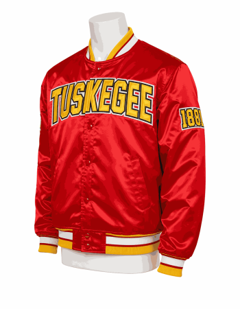 Men's Tuskegee University Style Satin Jacket