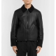 Men's Aviator Shearling Lined Leather And Suede Jacket