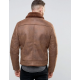 Men's B3 Faux Shearling Brown Leather Jacket