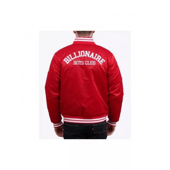 Men's Billionaire Boys Club Red Satin Jacket