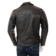 Mens Double Breasted Leather Biker Jacket