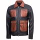 Mens Guarda Vintage Biker Leather Jacket
