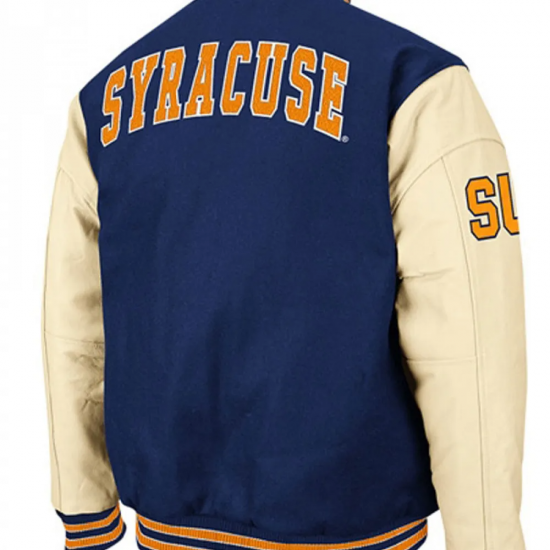 Men's Syracuse Blue Varsity Jacket