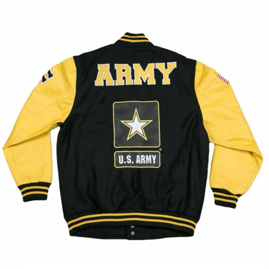 Men's Varsity American Flag Army Hooah Jacket