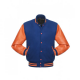 Men's Varsity Orange and Royal Blue Jacket