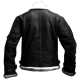 Mens Aviator RAF B3 Sheepskin Fur Shearling Bomber Flying Black Leather Jacket