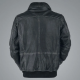 Mens Bike Racer Black Leather Jacket