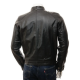 Mens Iconic Simple Classic Real Leather Biker Jacket