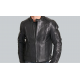 Mens Padded Leather Motorcycle Jacket