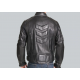 Mens Padded Leather Motorcycle Jacket