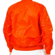 Men’s Bomber Panelled Orange Satin Jacket