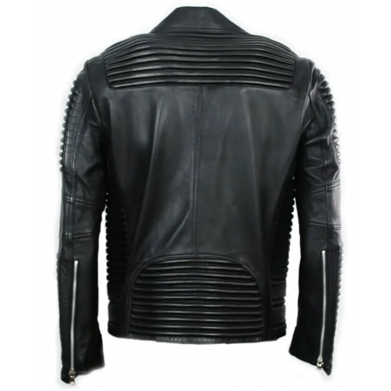 Men’s Godspeed Motorcycle Padded Leather Jacket