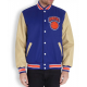 Men’s New York Knicks Blue Letterman Jacket