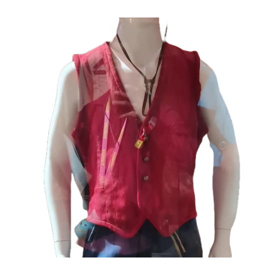 Monkey D. Luffy Iñaki Godoy Leather Red Vest