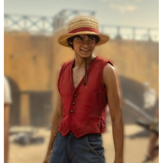 Monkey D. Luffy Iñaki Godoy Leather Red Vest