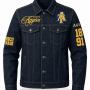 North Carolina A&T State University Style Dark Navy Denim Jacket
