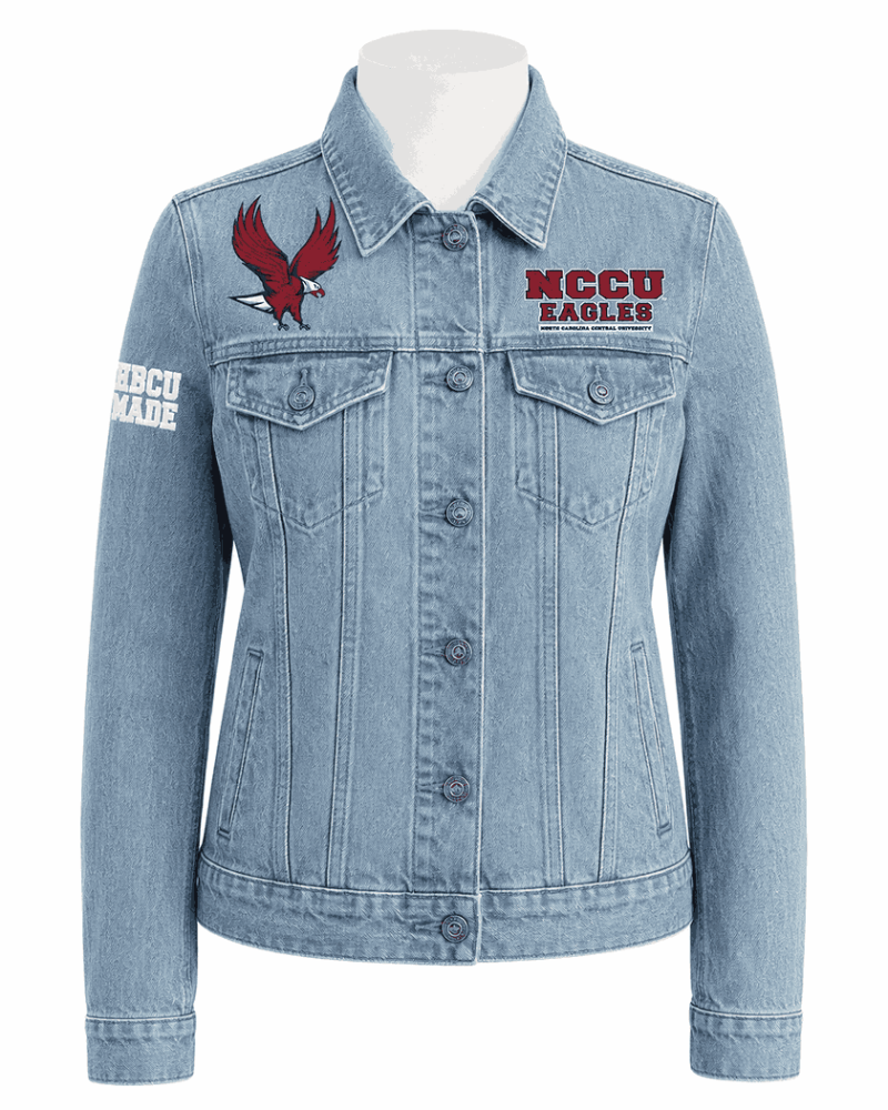 North Carolina Central Vintage Chenille Denim Jacket - Unisex North Carolina Central Vintage Chenille Denim Jacket - Unisex