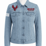 North Carolina Central Vintage Chenille Denim Jacket - Unisex