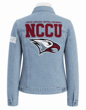 North Carolina Central Vintage Chenille Denim Jacket - Unisex
